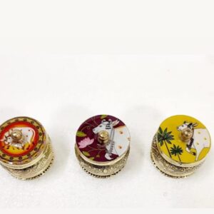 Handmade Mix Round Pichwai Print Sindoor