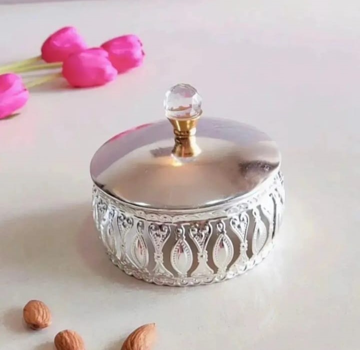 Silver Dry Fruits Box – German Silver Jar